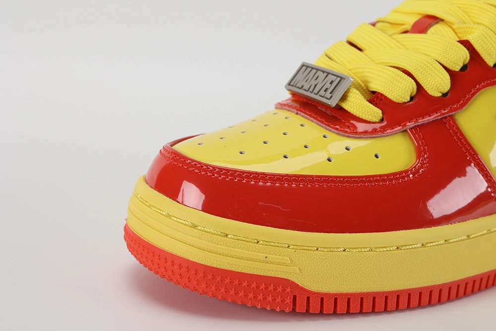 marvel x bapesta ‘iron man’ replica